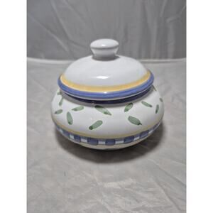 💥 Williams Sonoma Italy "Tournesol" Sugar Bowl and Lid A7